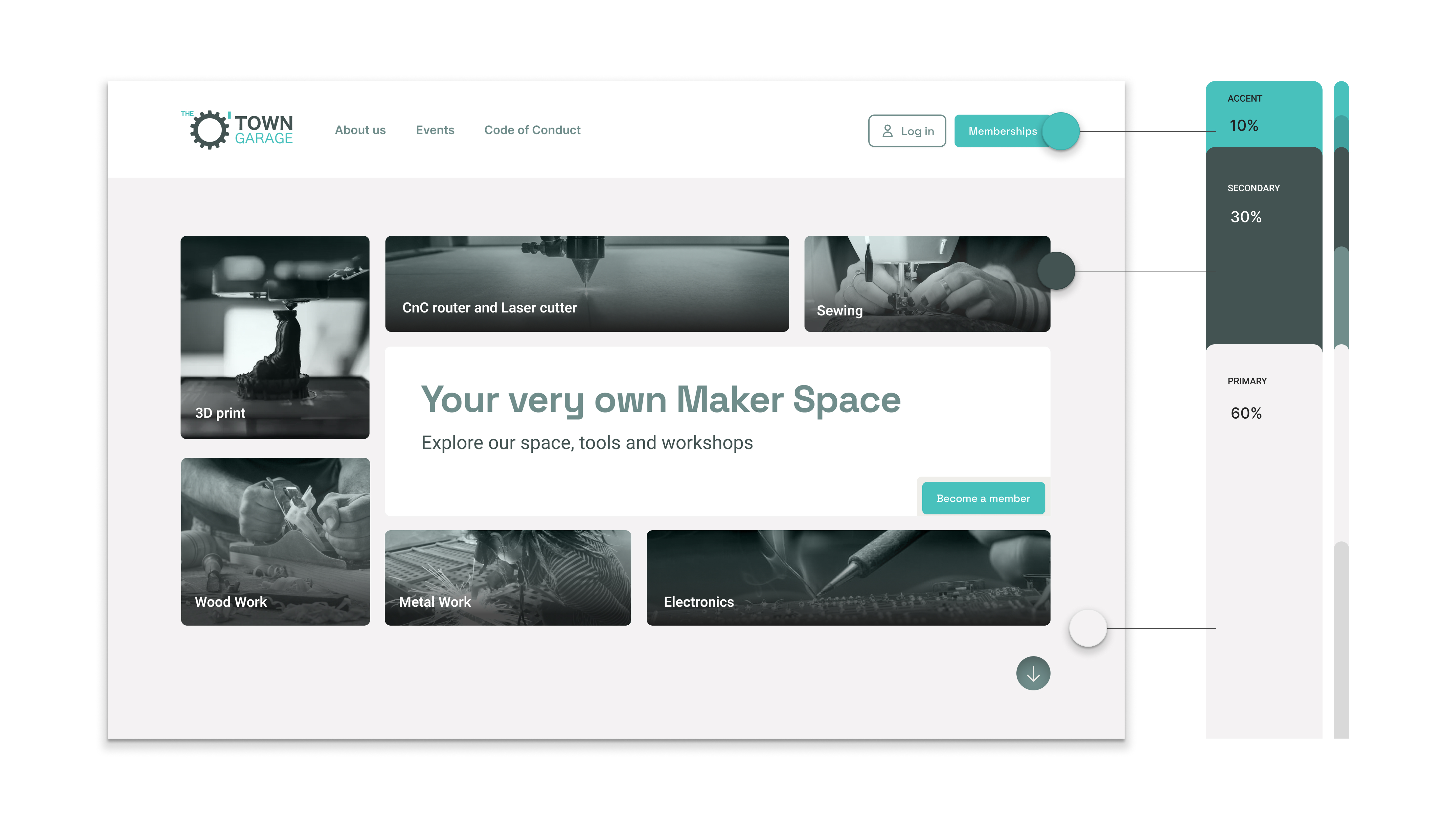 O'town Garage Makerspace: Color balance