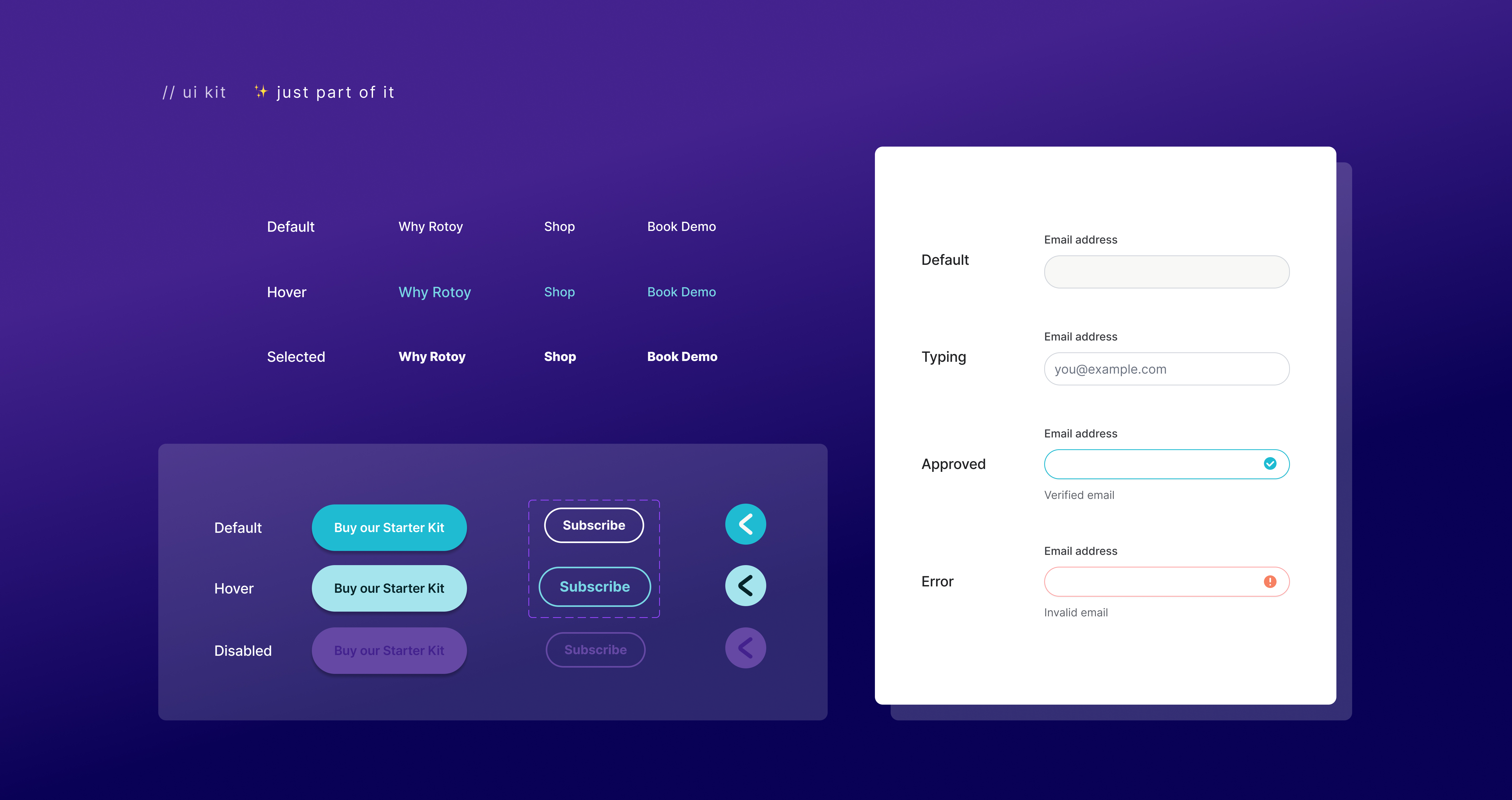 Rotoy: ui kit