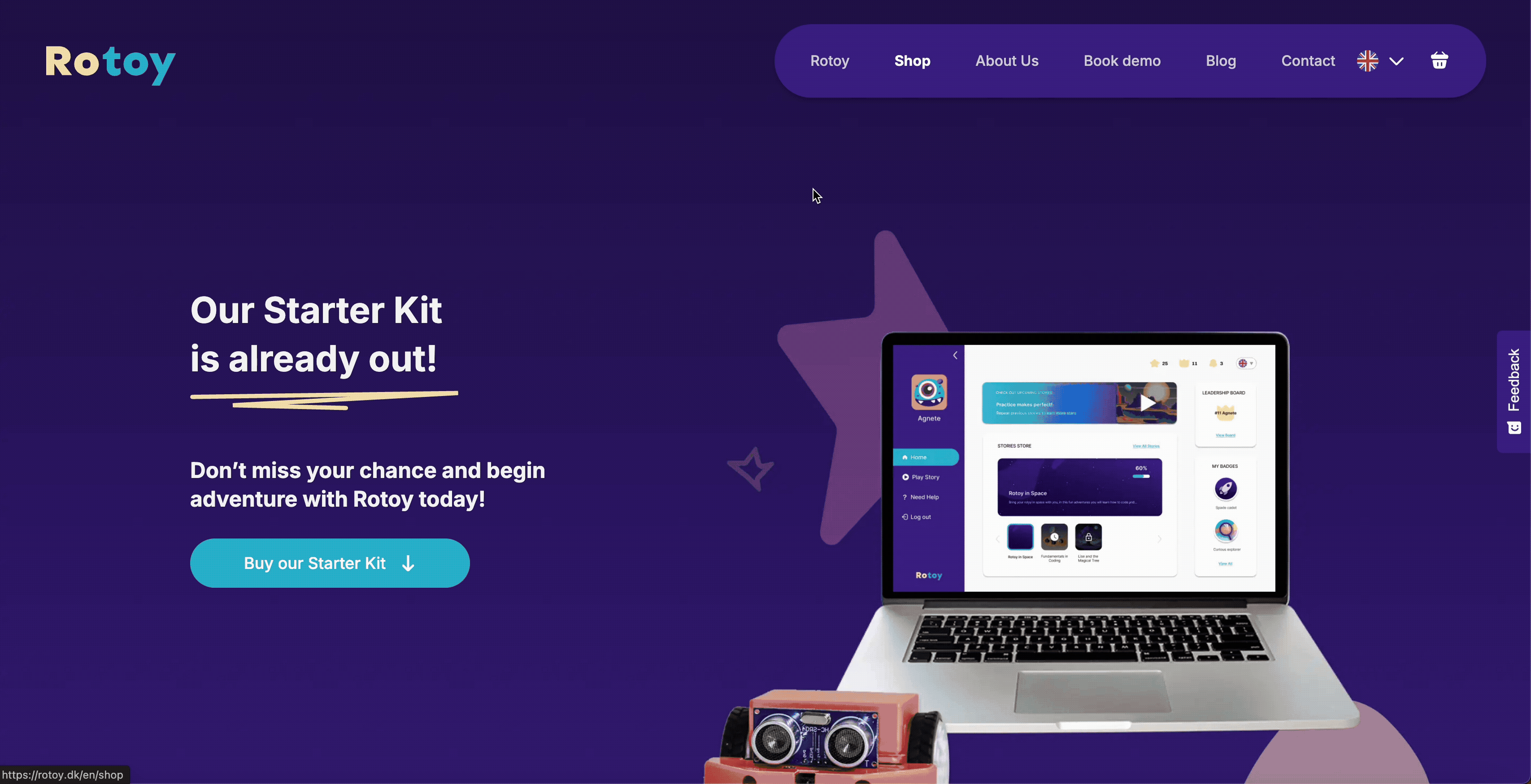 Rotoy: webshop flow