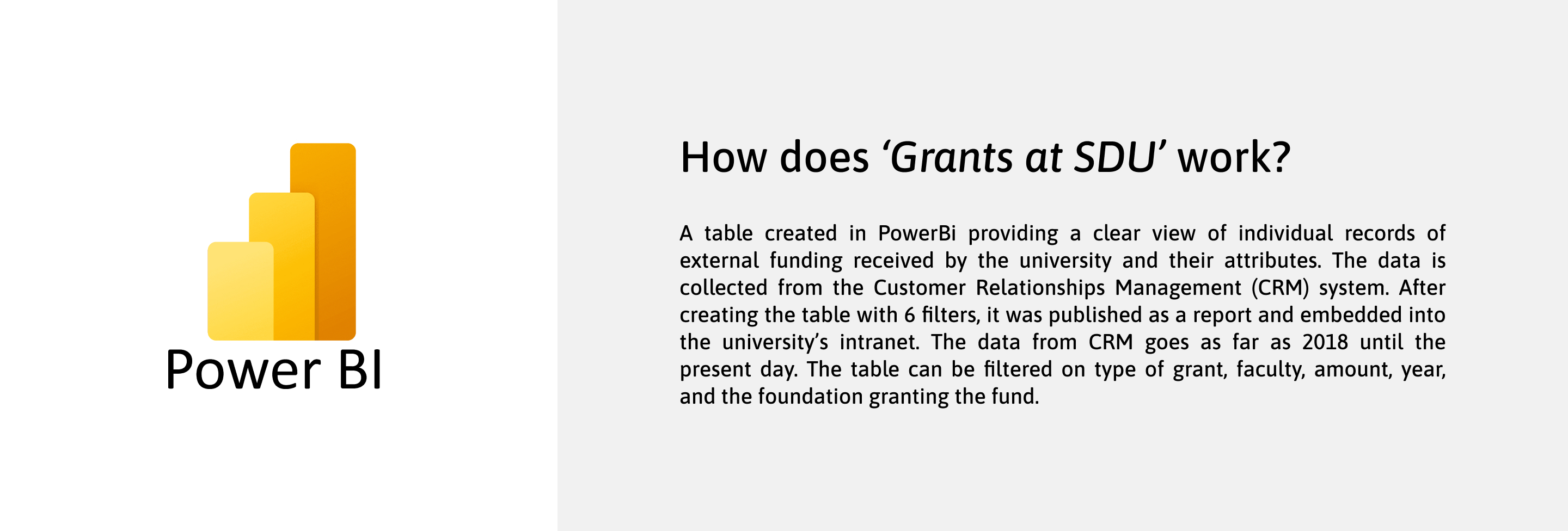 SDU intranet: Chapter 6 - Funding tools 6