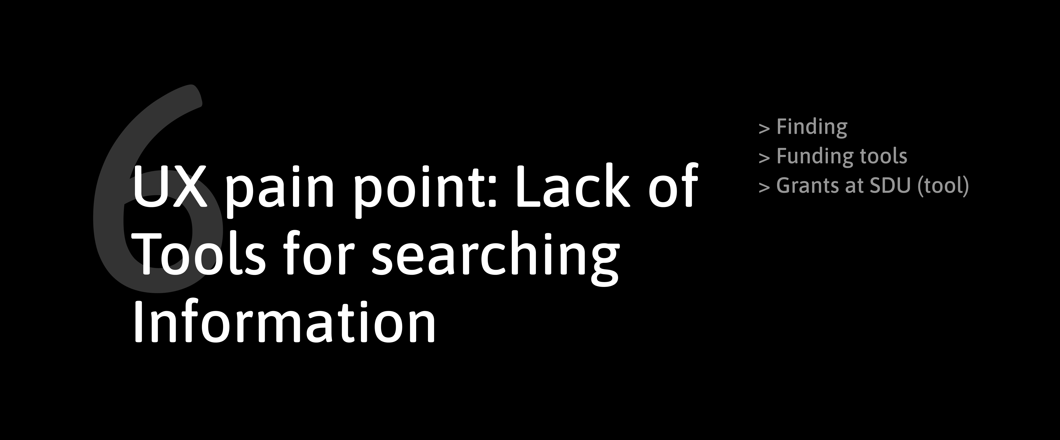 SDU intranet: Chapter 6 - Funding tools